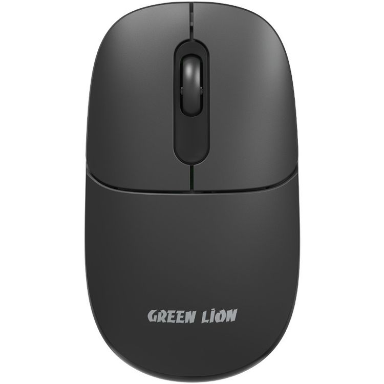 Green Lion GKM-200 Wireless Keyboard and Mouse, Slim & Compact Design, Automatic Sleep Mode, Wide Compatibility, 10m Wireless Range - Black