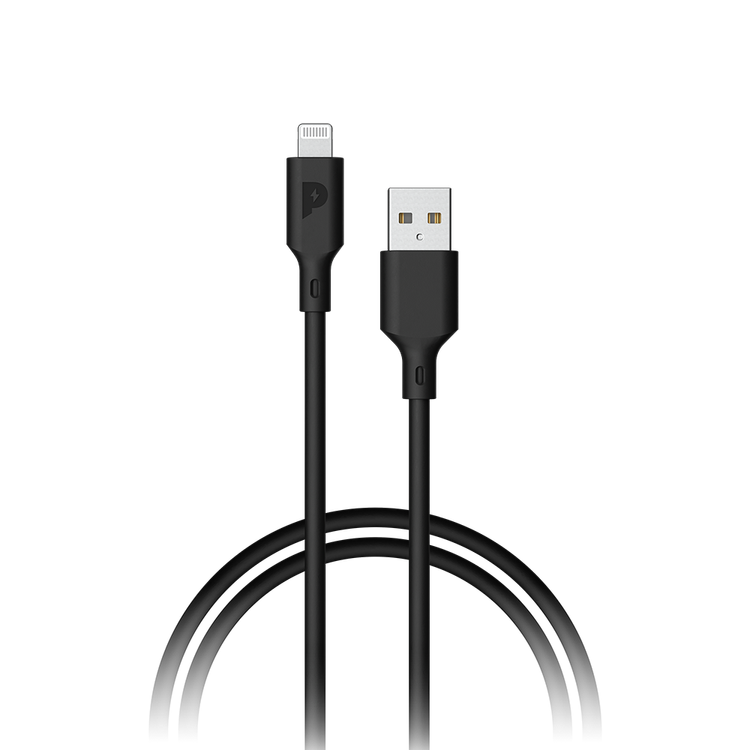 Powerology USB-A to Lightning Cable 3M Fast Charging  Data Sync - Black