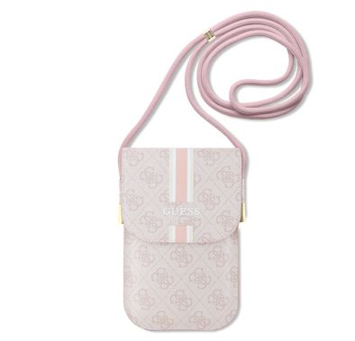 Guess US Wallet with Strips & 4G Design, High-Quality Eco-leather Material, Versatile Appeal, Compact Design, Multiple Card Slots, Bill Compartment, Secure Closure - Pink