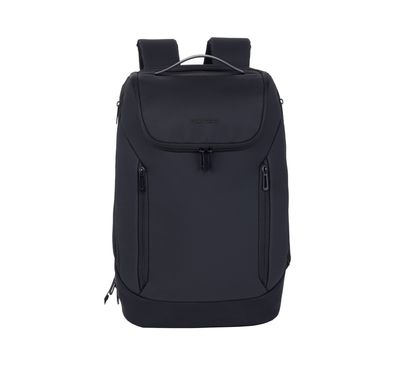 Porodo Lifestyle 15.6" Laptop Backpack with 100% Compostable Material, Integrated USB-A & USB-C Charging Ports, Ergonomic Padded Straps, Breathable Back Panel - Black