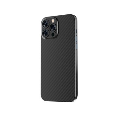 Green Lion Fibra de Carbon Case for iPhone 13 Mini 5.4" , Drop & Shock Absorption Protective Back Cover Suitable with Wireless Charging Officially Licensed - Black