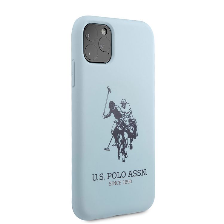CG MOBILE U.S.Polo Assn. Silicone Effect Case Big Horse Logo Compatible for iPhone 11 Pro ( 5.8" ) Shock Resistant, Scratches Resistant, Easy Access to All Ports