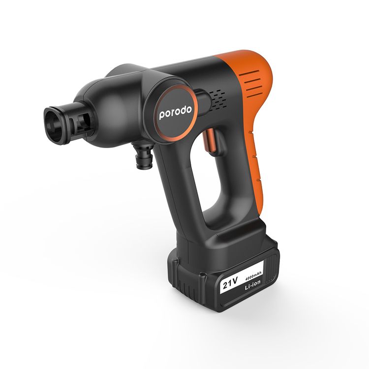 Porodo Portable Car Wash Machine-Orange/Black 