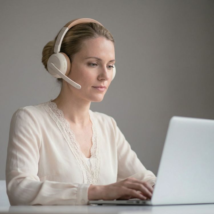 Green Lion Talk Pro Wireless Headphone with 54 Hours Play Time, Bluetooth Version 6.0, Flexible Mic Boom, ANC + ENC Dual Noise Control, Adjustable Fit Headphone, High-Fidelity Audio, All-Day Comfort Fit, Type-C Charging Port, Ultra-Long Battery Life, Soft Ear Cushions - Beige