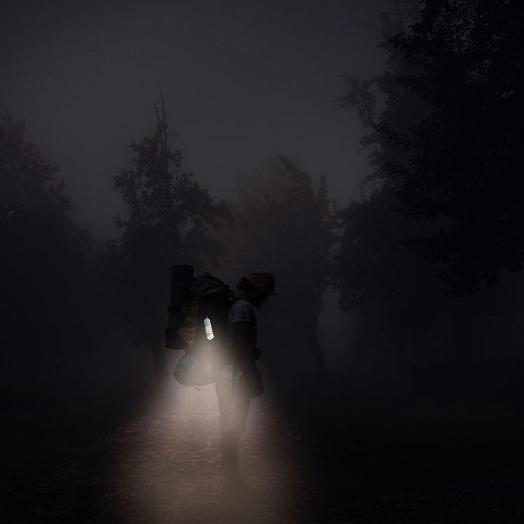 بنك طاقة بورودو باور بيم 5000 مللي أمبير/ساعة مع مصباح يدوي، طارد للحشرات، منفذ USB-C، وقت شحن 110 دقيقة، مؤشر طاقة LED، حلقة تثبيت مدمجة - كاكي