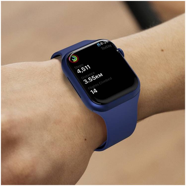 Porodo Magnifico Smart Watch with 2 Inches Full Touch Screen, Comprehensive Health Monitoring, Real-time Notifications, Activity Tracker, G-Sensor MSA311, 200mAh Battery, 7-15 Days Working Time - Blue