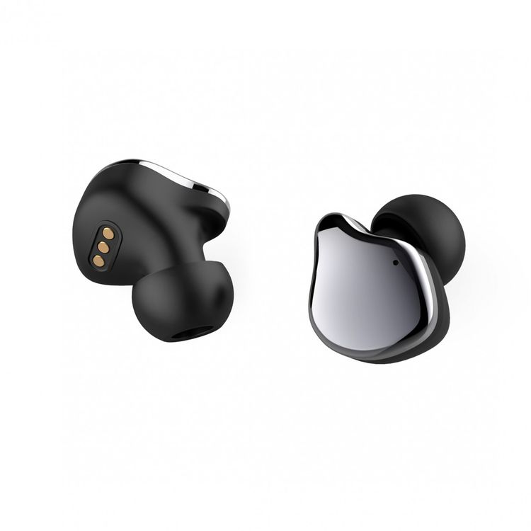 Powerology Primo True Wireless Earbuds with Up to 13 Hours of Playtime, Independent Connection, Bluetooth Version 5.0, Touch Control, 6mm Driver Size - Gray