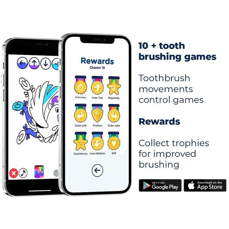 Playbrush Smart Sonic Electric Toothbrush for Kids - Blue