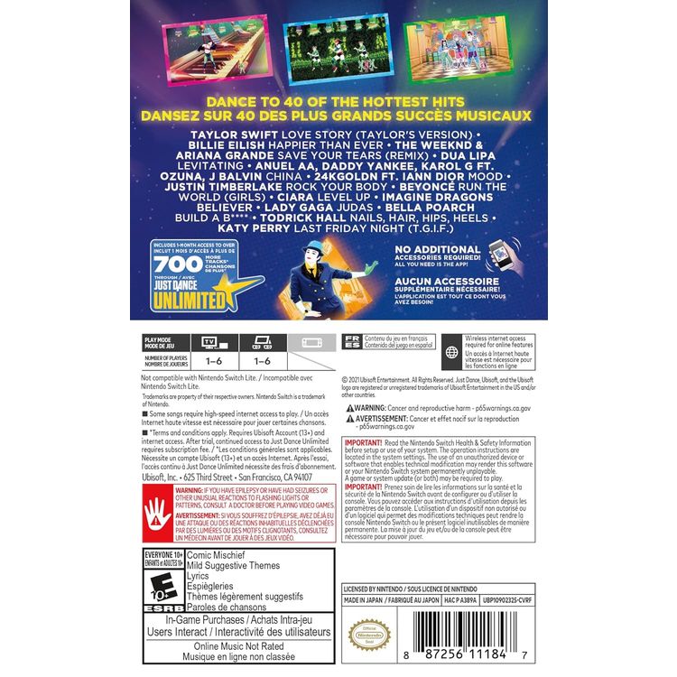 Just Dance 2022 (نينتندو سويتش)