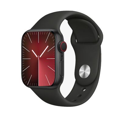 Porodo Blue Excello Smart Watch Silver Dial with Pink Strap, 200mAh Battery, IP65 Water Resistant, 2.1 Inch  - Black 