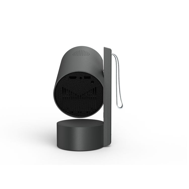 Porodo Full HD Portable Smart Projector with Auto-Focus & Keystone, 65W Power Consumption, 1080 pixels Resolution, Up to 150-inch Projection Size, 2 Hours Battery Life, 30000 Hours Light Source Life, 5000mAh Battery Capacity, 3-inch HD LCD Display, 250 ANSI Brightness, Bluetooth Version 5.0 - Gray