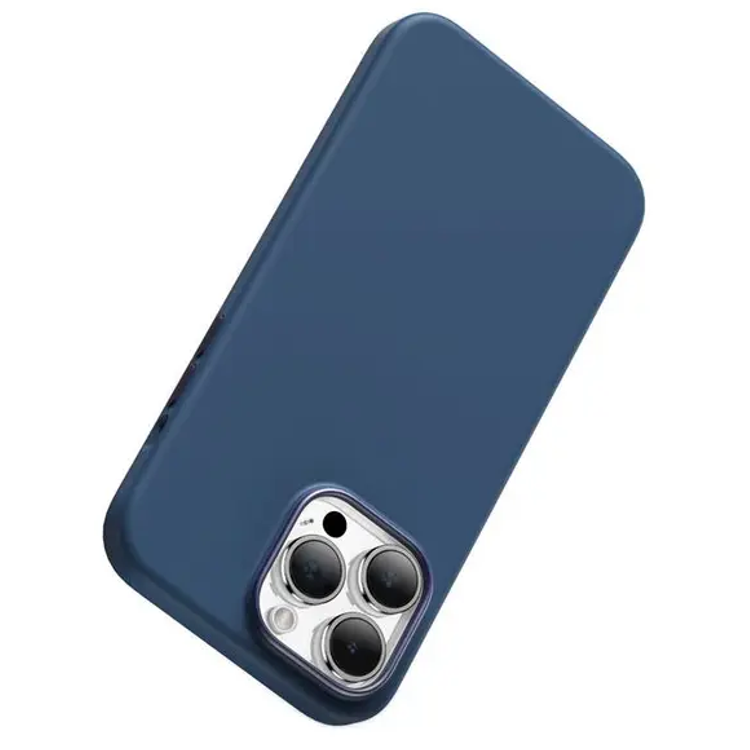 Green Lion Magsafe Silicone Ultra Soft Case for iPhone 15 Pro - Deep Blue
