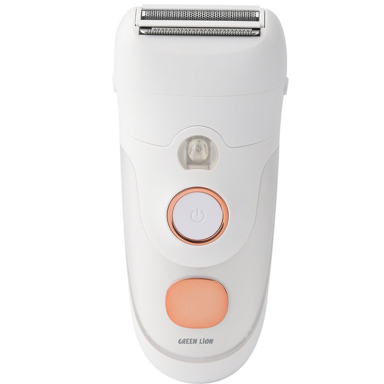 Green Lion 2-in-1 Epilator with Shave & Trim & Epilate Function, Cleaning Reminder, Stainless Steel Blades, 8500RPM Motor, Ergonomic Design, 400mAh Battery Capacity. Digital Display - White