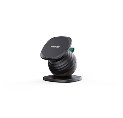 Green Lion Snail Mount Car Phone Holder, MagSafe Compatible, N52 x17 Strong Magnets for Secure Grip, Twist-Lock Telescopic Design with Hidden Rod, 360° Rotating Base, Extendable Height, Dual-Axis Rotation, One-Handed Operation, Flexible Viewing Angle, Lightweight (128g) And Compact - Black