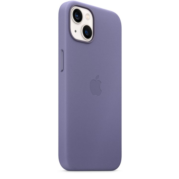 Apple Leather Case with MagSafe Compatible for iPhone 13 (6.1") - Wisteria