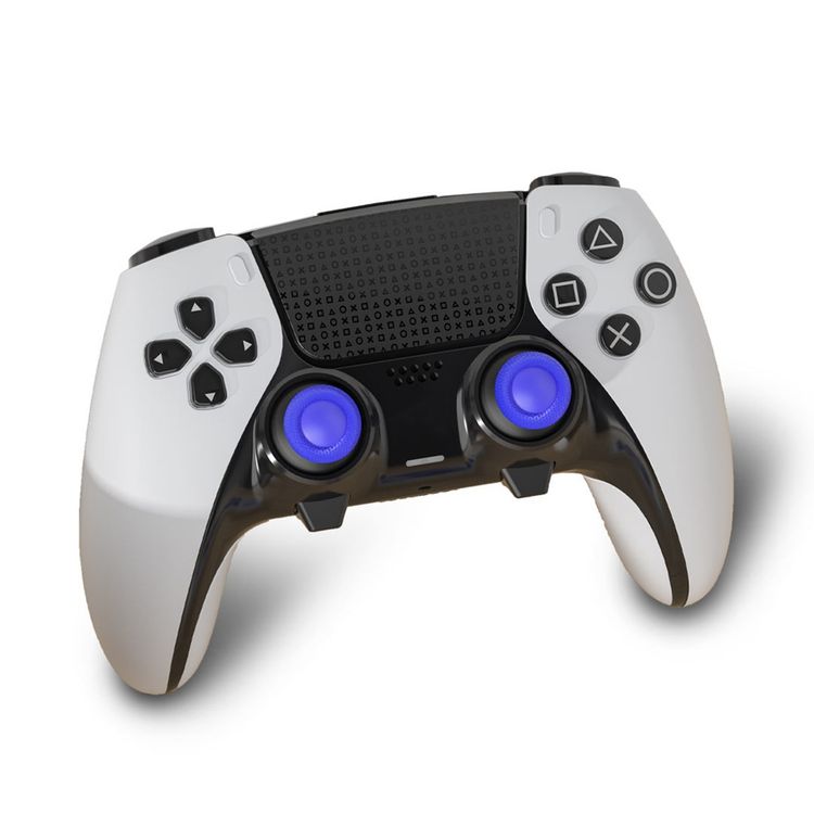 Porodo Gaming PS5 Edge Controller Stick Caps with Multiple Heights and Styles, Ergonomic Fit for Extended Gaming Sessions, Improves Accuracy and Comfort During Gameplay, Precision Cut, Easy to Attach and Remove - Blue