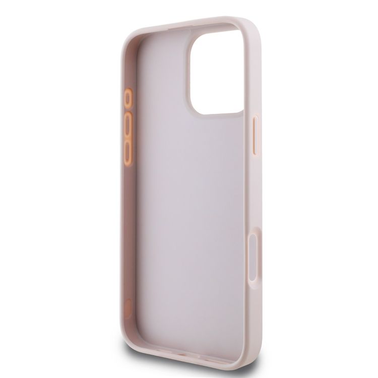Guess Peony Hard Case for iPhone 16 Pro Max with Slim & Lightweight Design, Super Durable Materials, Comfortable Grip, Drop Protection - Pink