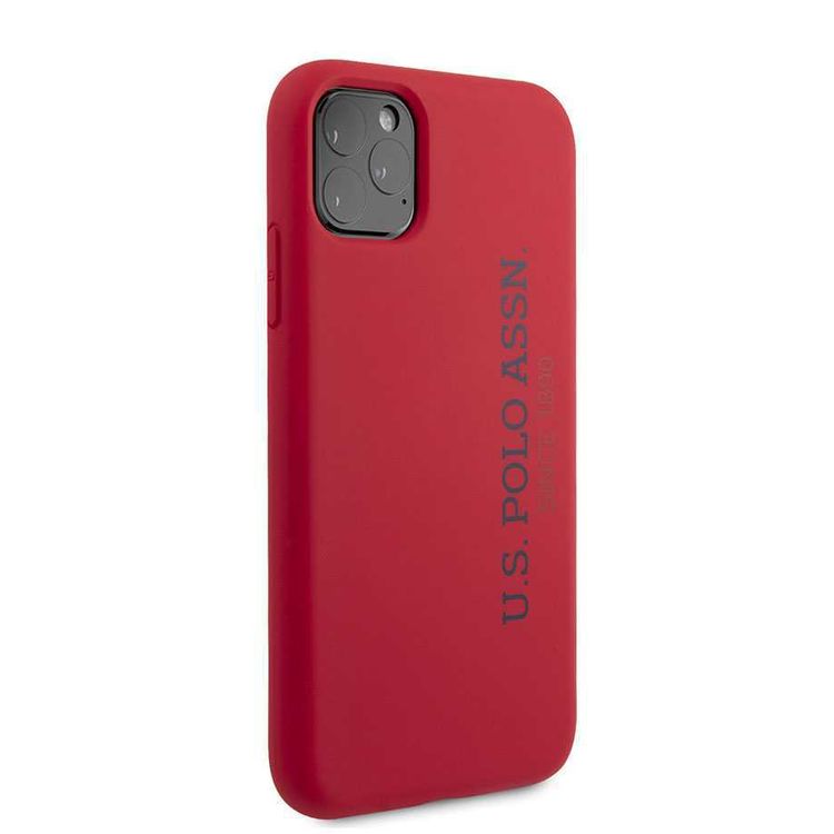 CG Mobile U.S. Polo Assn. Liquid Silicone Hard Case Vertical Logo for iPhone 12 / 12 Pro (6.1") Officially Licensed, Premium Liquid Silicone Hard Case, Dirt Proof, Shock Resistant