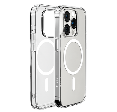 Levelo Magsafe Clara Back Case for iPhone 14 Pro - Clear