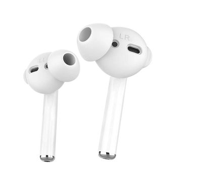 AhaStyle Silicone Cover for Airpods ( 3 Large Pairs ) - White