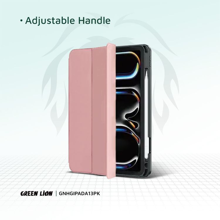 حقيبة Green Lion Hogo Premium مع حامل أقلام - القرنفل - آيباد إير 13 بوصة