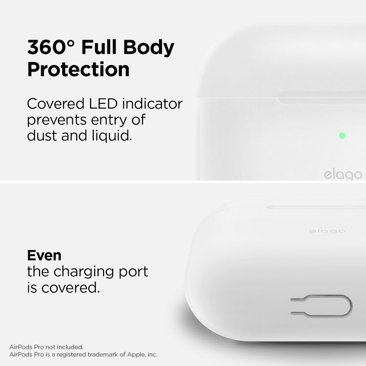 Elago Slim Hang Case for Apple Airpods Pro - Night Glow Blue