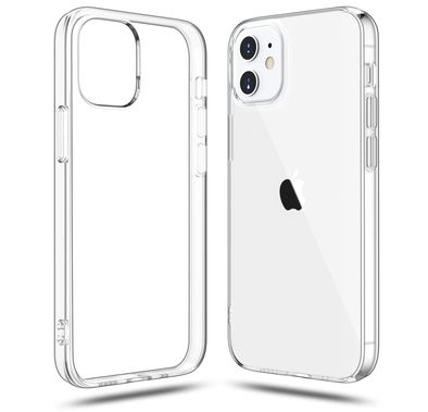 Green Lion TPU Back Case for iPhone 12 (5.4"), high quality TPU Silicon material, supports wireless charging, Scratch resistant. Clear