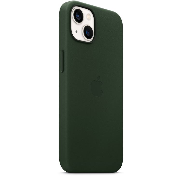 Apple Leather Case with MagSafe Compatible for iPhone 13 (6.1") - Sequoia Green