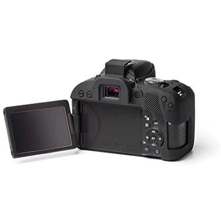 EasyCover Silicon Protective Cover (Camera Cover / Protective Cover / Skin) Custom-Made For Canon EOS 800D - Black