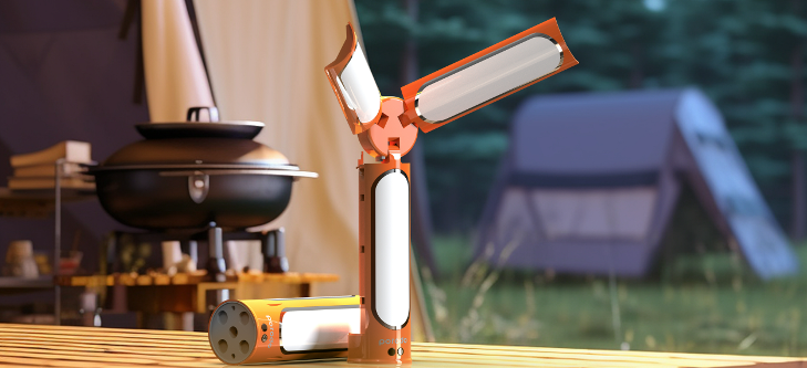 Porodo Camping Multi-Functional Folding LED Light 60W with Remote Controller
