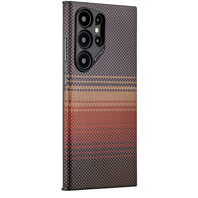 Pitaka MagEZ Case 4 for Samsung Galaxy S24 Series, MagSafe compatible, Made with Aerospace-Grade Aramid Fiber - Sunset