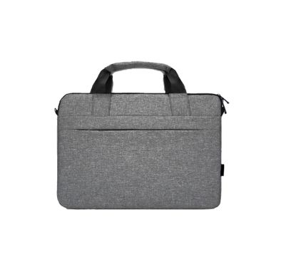 Green Lion Pulito Shockproof Laptop Bag 15.6" Slim Briefcase Handle Bag, Adjustable Shoulder Strap, Protective Laptop Carrying Case for Business, Travel, Casual & School - Gray