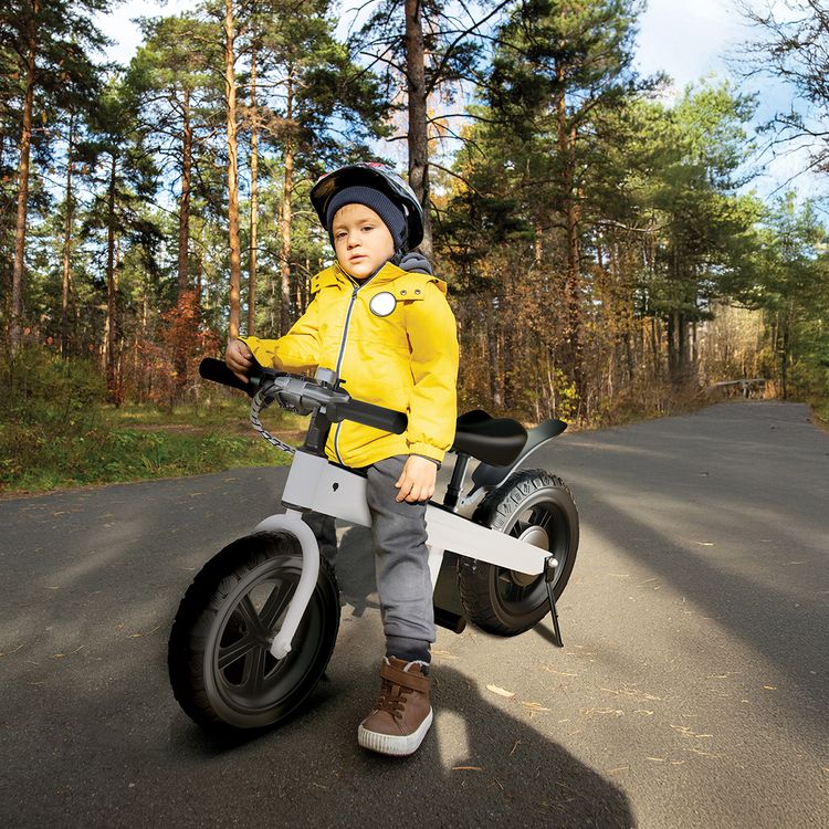 Porodo Lifestyle Joy Cruiser Kids Electric Bike with 2600mAh Battery Capacity, Maximum Speed 15Km/H, 3 Gears, LED Display, Brushless Motor - White