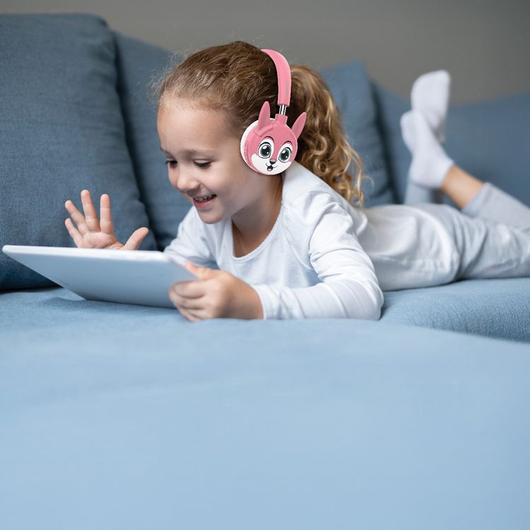 سماعات الرأس اللاسلكية للأطفال Green Lion GK-500 مع وسائد أذن مبطنة، إصدار بلوتوث 5.4، سعة بطارية 200 مللي أمبير، وقت تشغيل 20 ساعة، مصنوعة من مادة PP وABS، منفذ شحن من نوع C، وقت شحن 1.5 ساعة، صوت آمن للأطفال - وردي