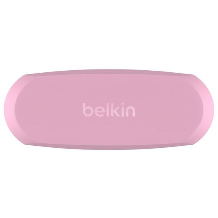 Belkin Audio True Wireless Kids Soundform Earbuds, Hearing Protection, Anti-Microbial, Volume Limiter, 30 ft Wireless Operating Distance, 10 Minutes Fast Charging Time, Touch Control - Pink