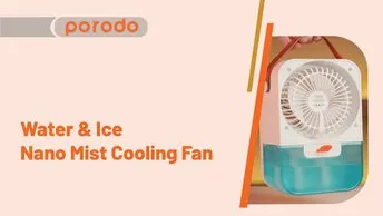 Shop Porodo LifeStyle Nano Mist Air Cooling Fan with Remote 650mL 2000mAh (PD-LSACF)