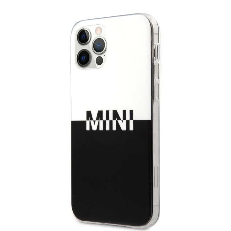 CG Mobile Mini Cooper PC/TPU Big Logo Hard Case Compatible for iPhone 12 / 12 Pro (6.1") Easy Access to All Ports, Shock-Absorption, Anti-Scratch, & Drop Protection Back Cover Suitable with Wireless Chargers Officially Licensed - Black