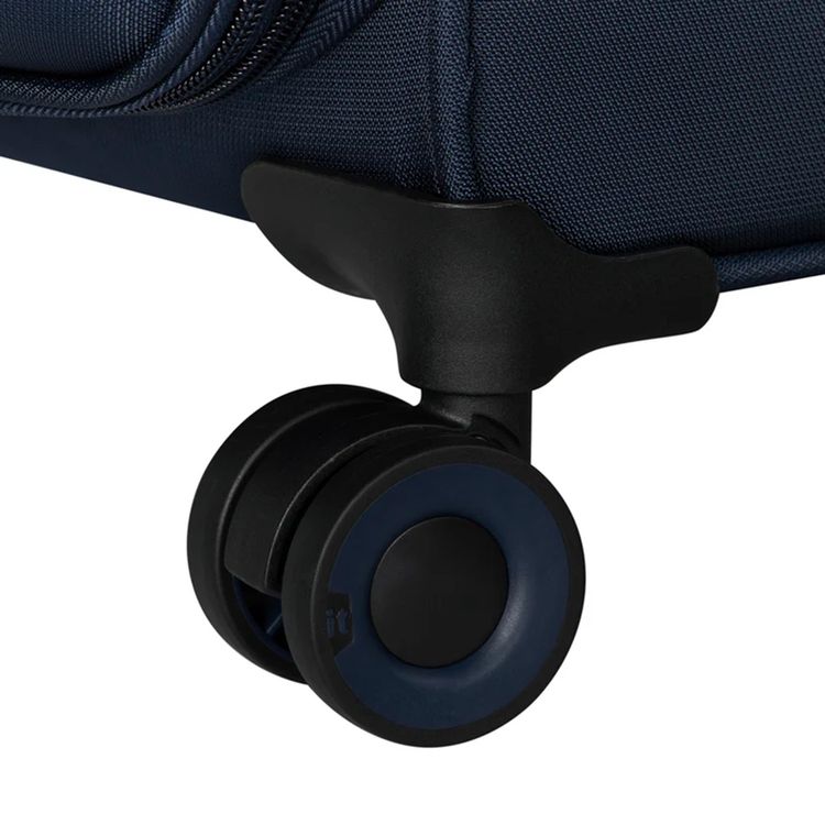 it luggage Precursor Unisex Lightweight Soft Case Trolley, Expandable Polyester Luggage with 8 Spinner Wheels, Telescopic Handle & TSA Lock - Medium / Dress Blue