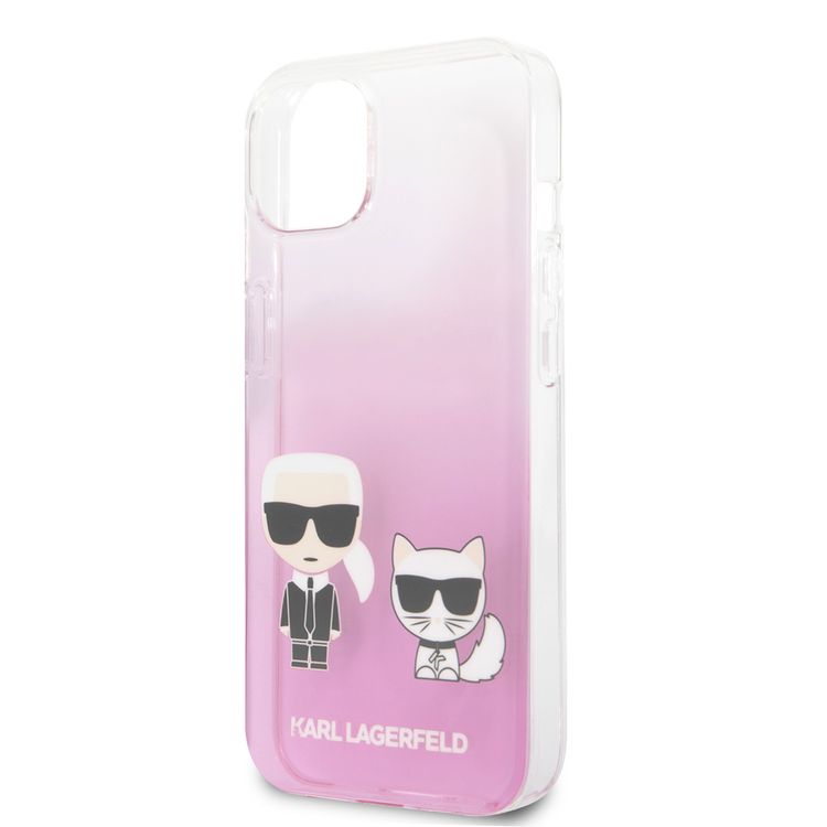 Karl Lagerfeld PC/TPU Hard Case Ikonik Choupette For iPhone 13 (6.1 ) - Pink