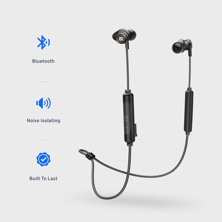 MEE Audio X5 Stereo Bluetooth Wireless Sports In-Ear Headphones - Black