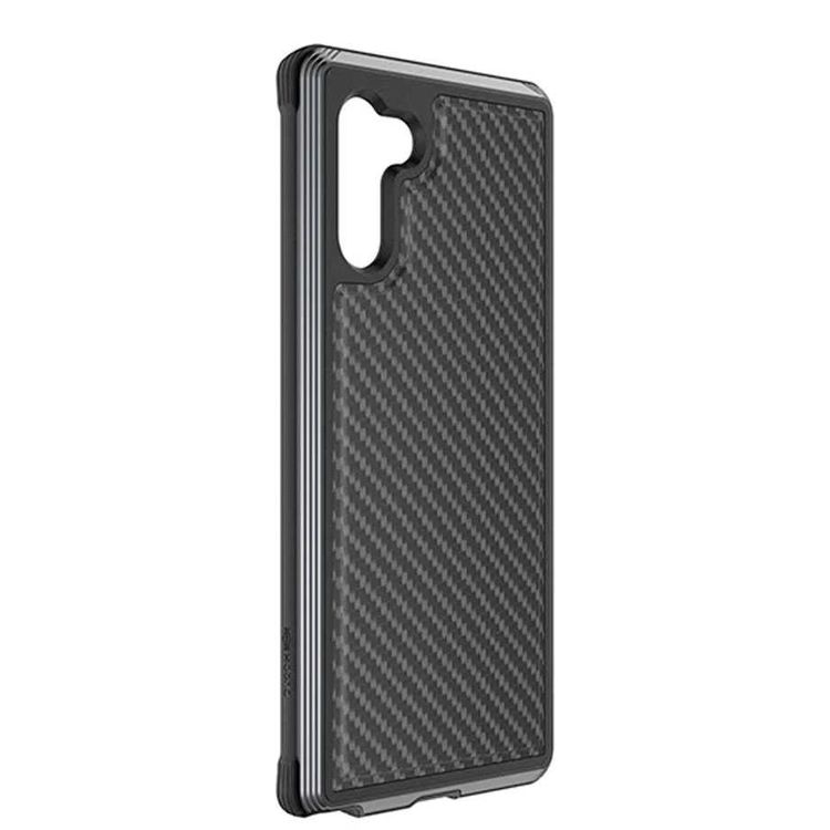 X-Doria Defense Lux Phone Case Compatible for Samsung Galaxy Note 10 | Drop Protection Back Cover - Black Carbon