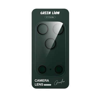 عدسة شفافة من Green Lion لجهاز iPhone 17 Pro Max، وضوح عالي الدقة، مضادة للخدوش، مضادة لبصمات الأصابع، امتصاص نانو، زجاج متين بدرجة 9H، تصميم مبتكر، شفافية عالية، سهلة التركيب - شفاف