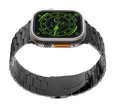 Levelo Monet Metal Watch Strap For Apple Watch - Black
