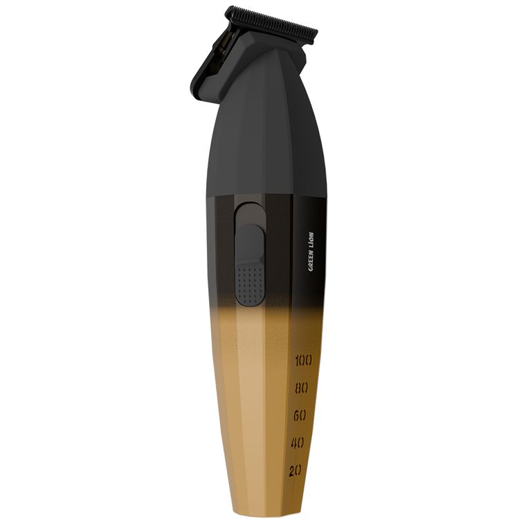 Green Lion Edge X Hair Clipper with 9000RPM Motor, Type-C Charging, Battery Indicator, Ergonomic Design, Powder Metallurgy Blades, 2000mAh Battery Capacity - Gold / Black