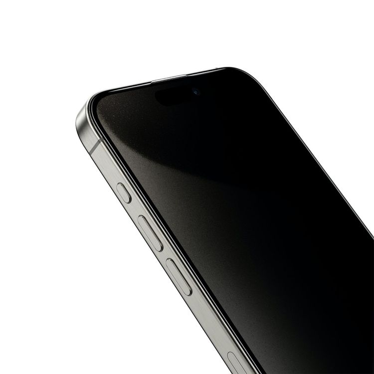 Green Lion ANTHONY 360° Privacy Screen Protector Glass for iPhone 15 Pro Max, 4-Way Anti-Peeping, Grease Resistance, Anti-Fingerprint, Anti-Peeping, Anti-Scratch, Easy Installation, Smudge-Free, Ultra-Thin Screen - Black