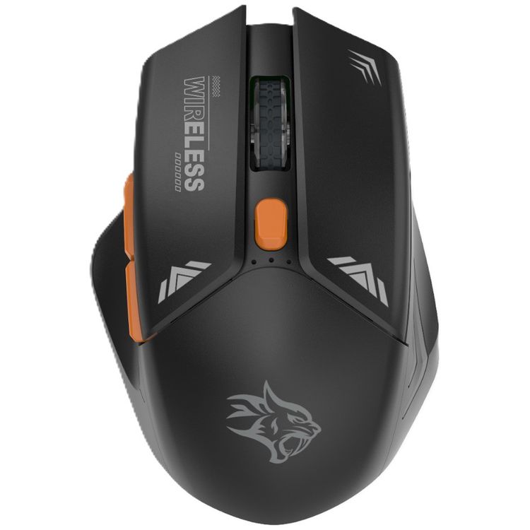 Porodo Gaming Wireless Mouse, 3 Levels DPI, 10m Wireless Range, Power Saving Technology, Mac & Windows Compatible - Black