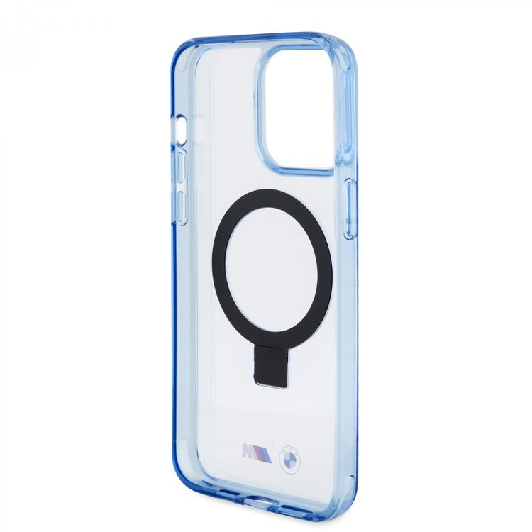 BMW iPhone 15 Pro Max For MagSafe IML Case with Ring Stand  - Blue