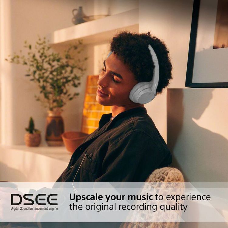 Sony WH-CH720N Noise Cancelling Headphones with Voice Assistant, Crystal Clear Sound, Easy Operation, Ambient Noise Suppression, 35 Hours Battery Life - White 