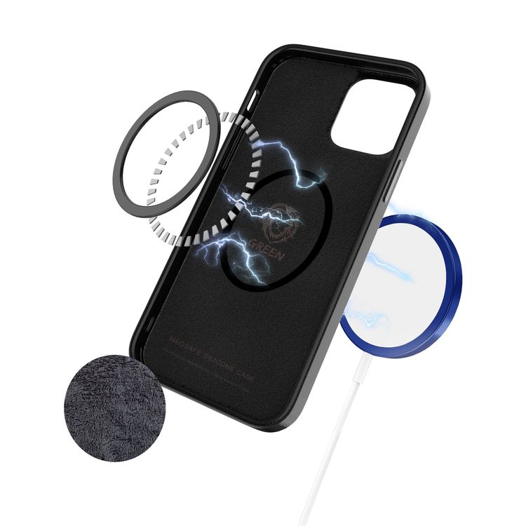 Green Lion Luju MagSafe Leather Case, for iPhone 12 Pro Max ( 6.7 " ) - Brown