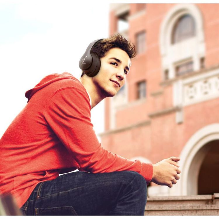 Soundcore Life 2 Neo Wireless Headphones with Extra Comfort, BassUp Technology, Hi-Res Audio, 60 Hours Battery Life - Black